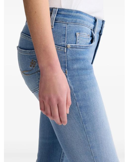 Liu Jo Blue Light Denim Jean Pants Camal Trumpet