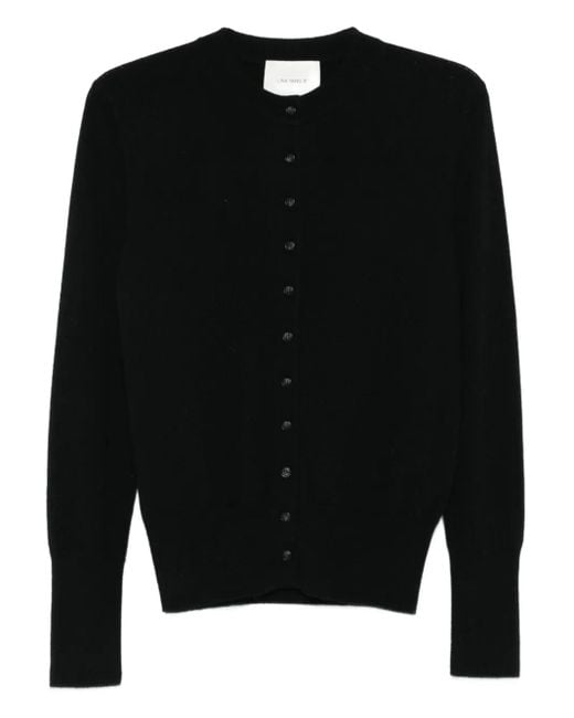 Lisa Yang Black Geknöpfter Cardigan