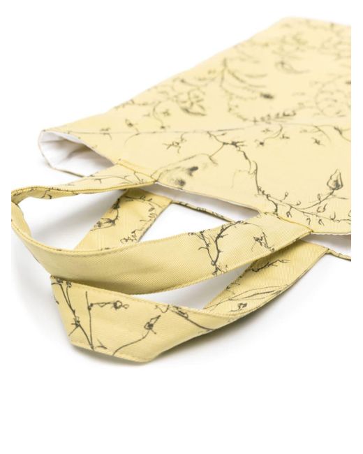 Fabiana Filippi Yellow Branches-print Tote Bag