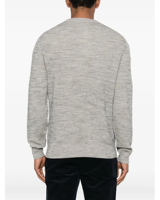 Marc O' Polo Gray Mélange-Effect Sweater for men