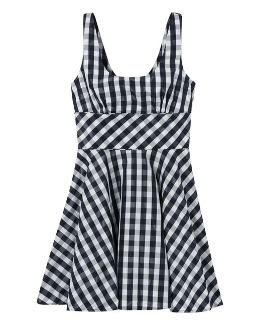 Claudie Pierlot Black Kariertes Minikleid