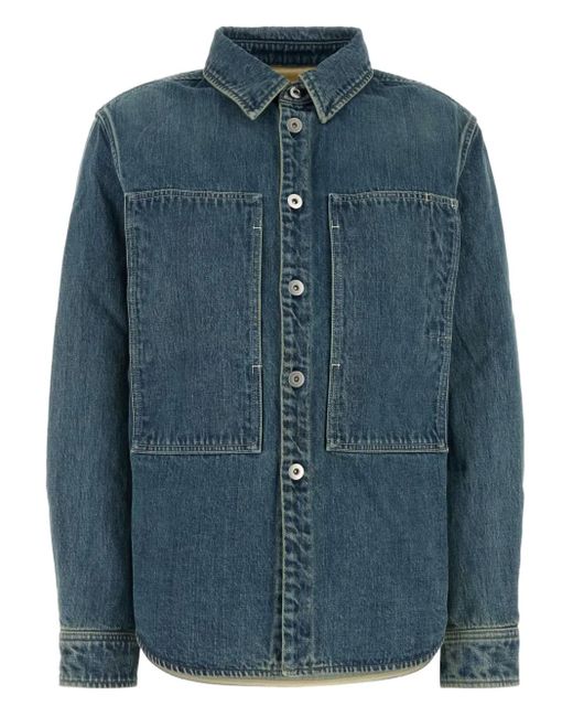 Jil Sander Blue Denim Oversize Shirt