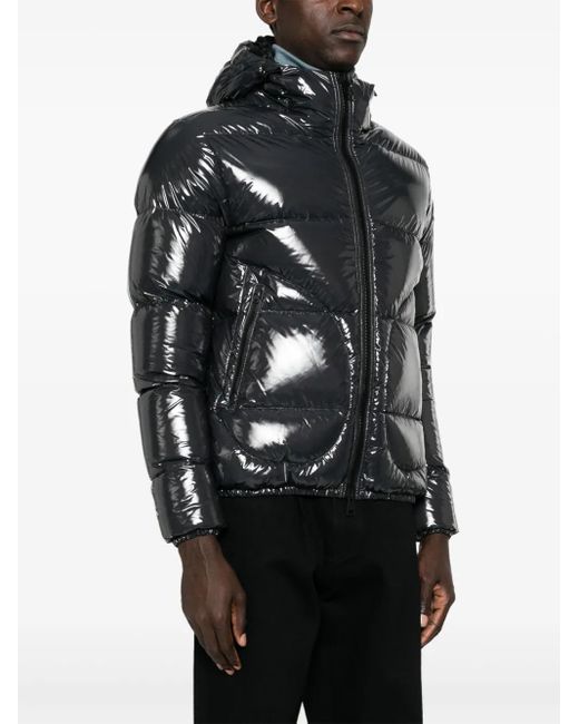 Herno Black Padded Jacket With Hood for men