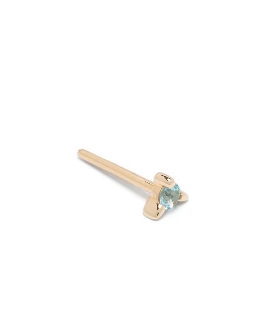 Maria Black Blue 14Kt Fuzzy Glitz Sky Piercing Single Earring