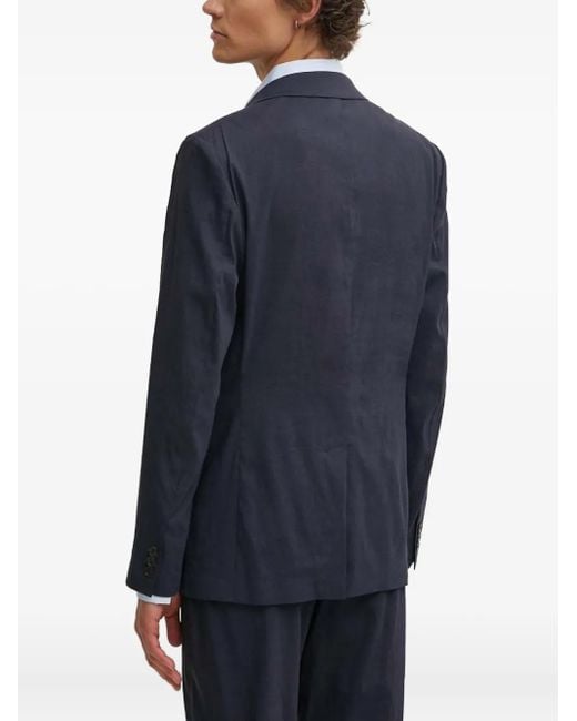Theory Blue Single-Breasted Blazer for men