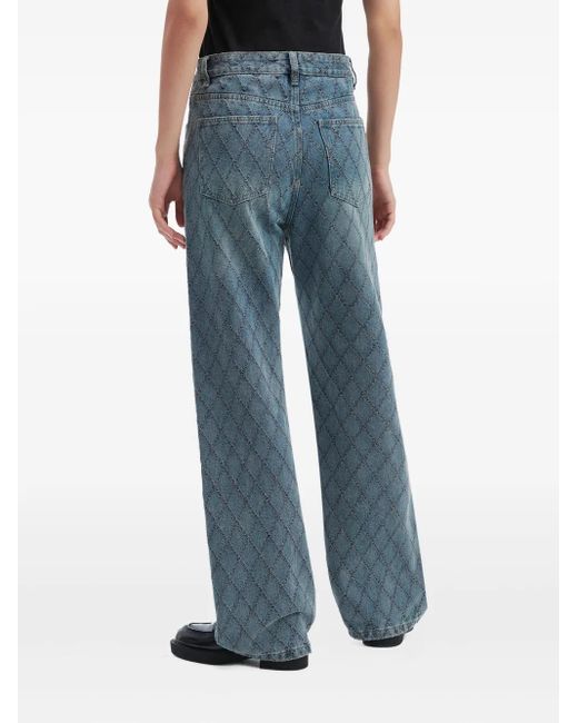 B+ AB Blue Embellished Jeans