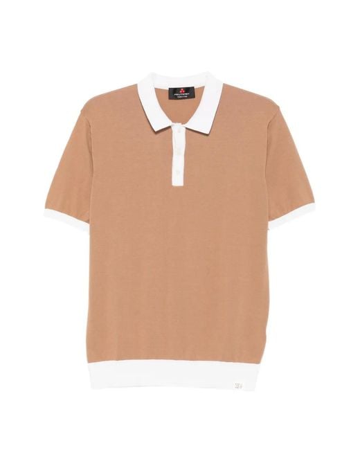 Peuterey Natural Rolle Colourblock Short-Sleeve Polo Shirt for men
