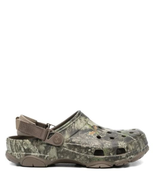 Sandalias con estampado militar de x Realtree CROCSTM de color Gray