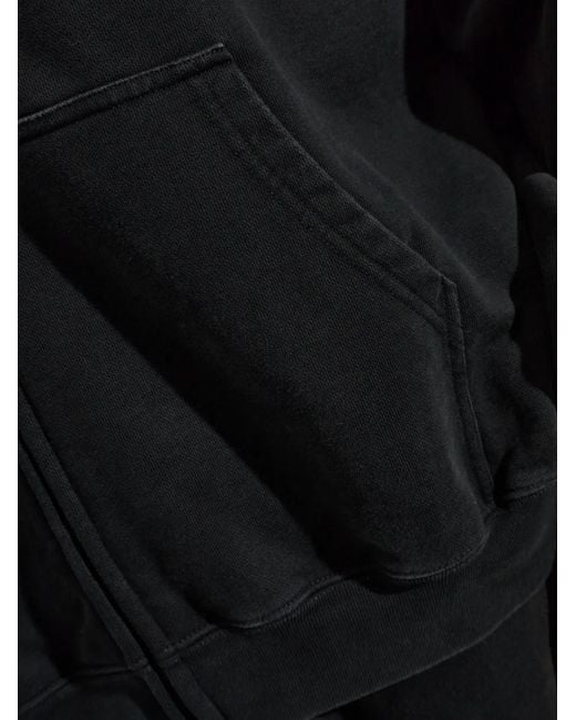 Vetements Blue Logo-Print Zip-Up Hoodie