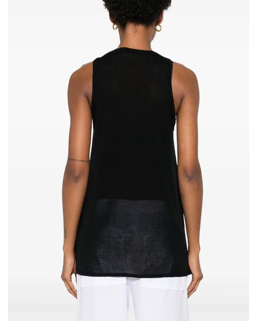Totême  Black Knitted Tank Top