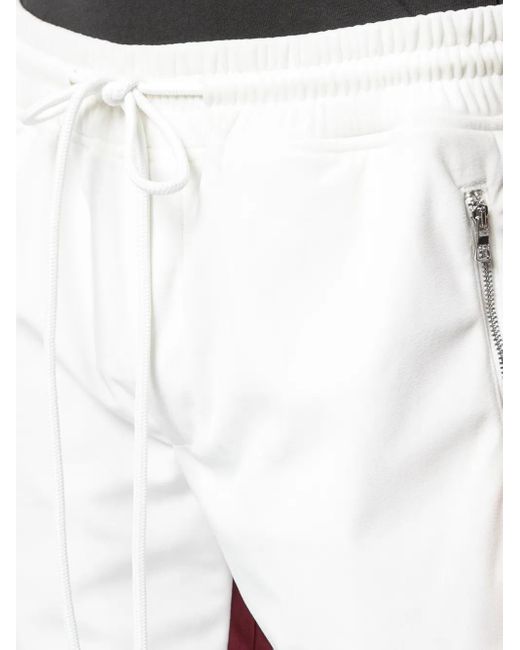 God's Masterful Children White Retro Tapered Trousers for men