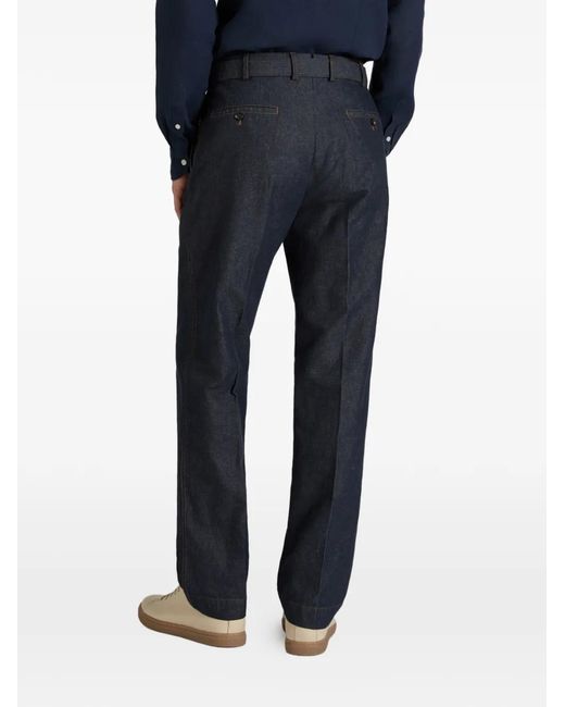 Incotex Black Straight Jeans for men