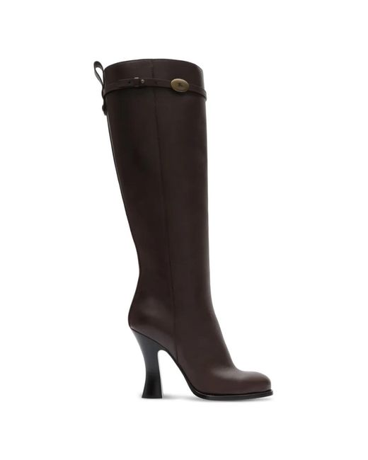 Burberry Black Pillar Leather Boots