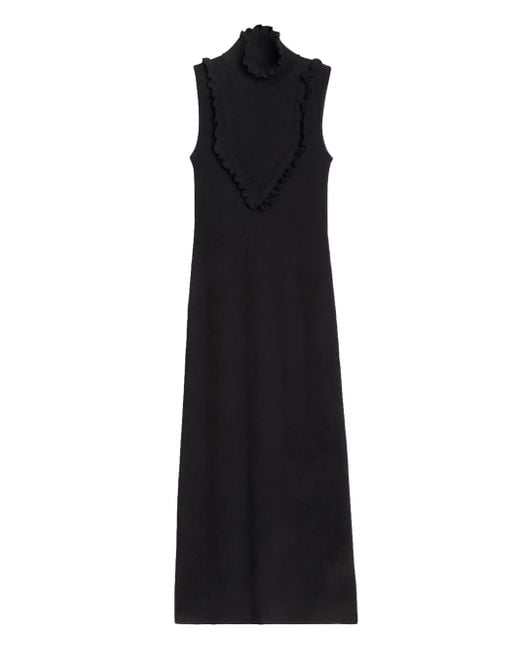 Rodebjer ラッフル マキシドレス Black