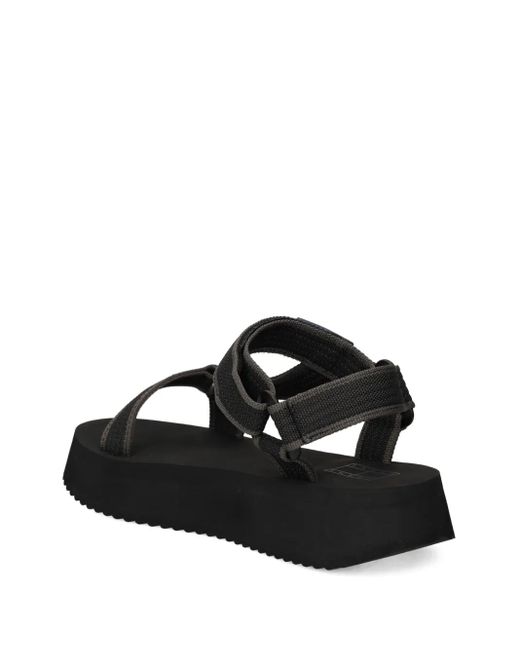 Tommy Hilfiger Black Platform Strap Sandals