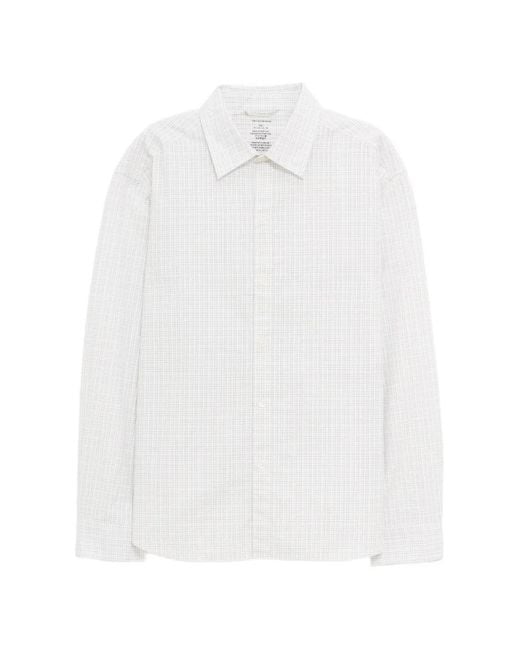mfpen White Generous Check-Pattern Shirt for men