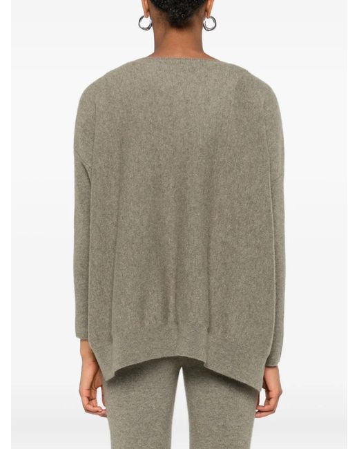 Kujten Natural Round-Neck Cashmere Jumper
