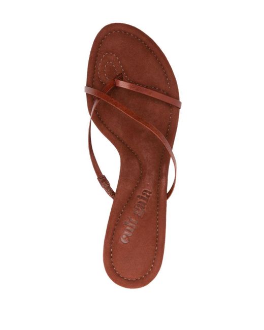 Cult Gaia Brown Soriah 105mm Leather Sandals