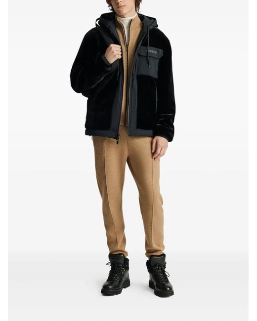 Fusalp Black Hooded Reversible Jacket for men