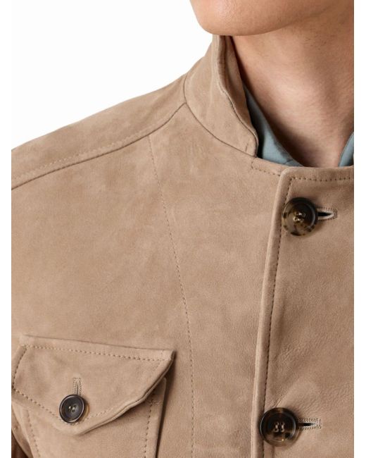 メンズ Giorgio Armani フラップポケット ジャケット Natural