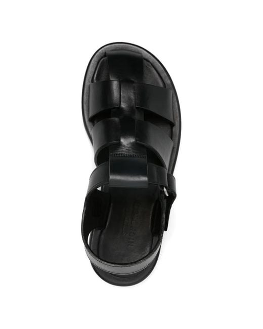 Studio Nicholson Black Sandom Leather Sandals