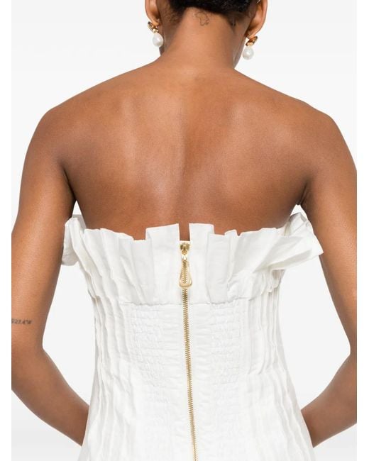 Aje. White Sleeveless Maxi Dress