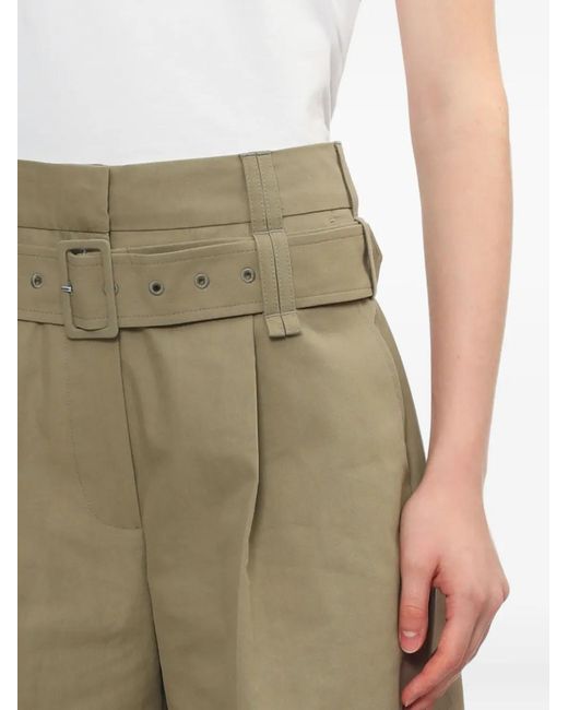 Simone Rocha Green Belted Pleated Trousers