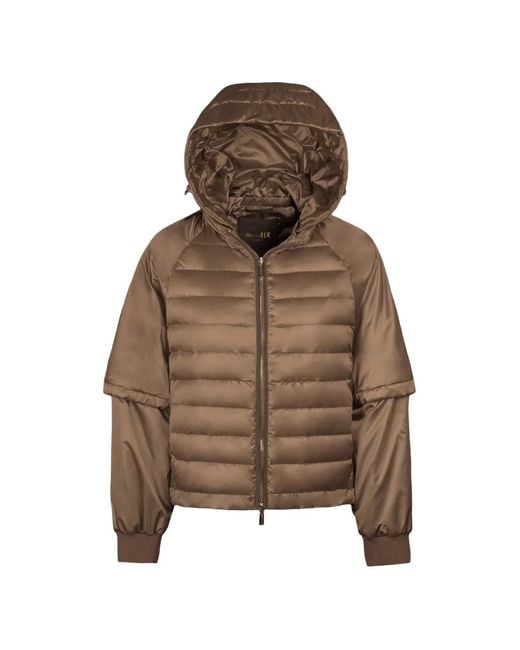 Moorer Brown Ersilia Quilted Jacket