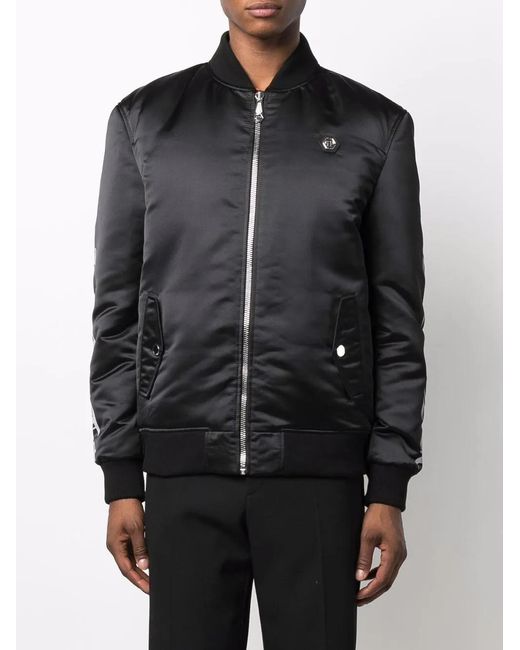 Philipp Plein Multicolor Logo-Print Bomber Jacket for men