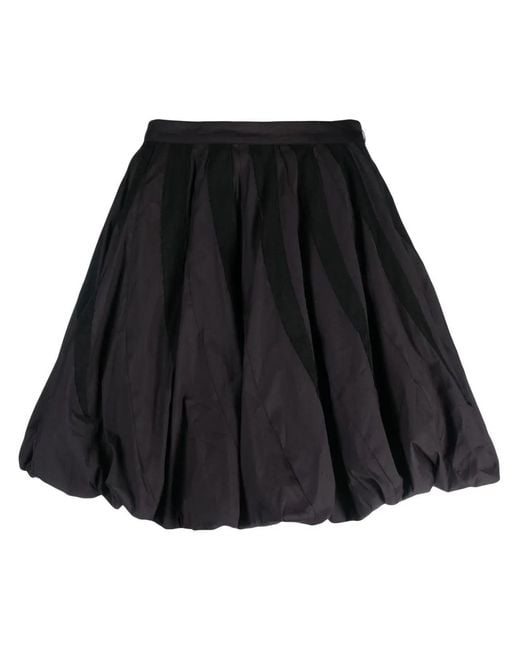 Kiko Kostadinov Black A-Line Puffball Skirt