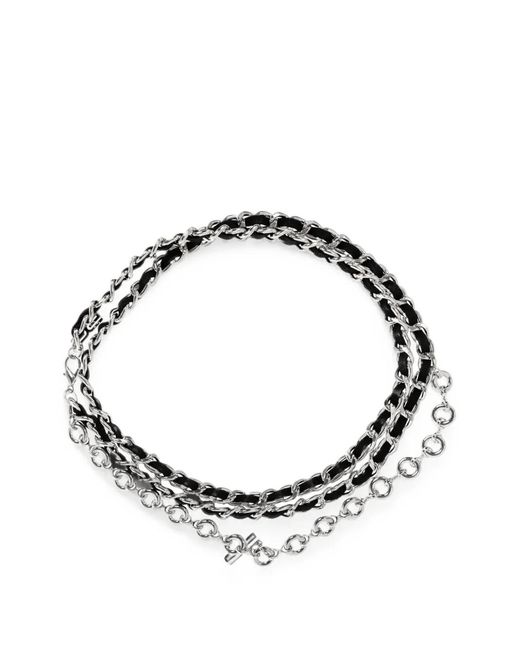 Gestuz Metallic Gzzinnia Logo-Plaque Chain Belt