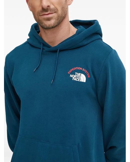 The North Face Blue Logo-Detail Hoodie for men