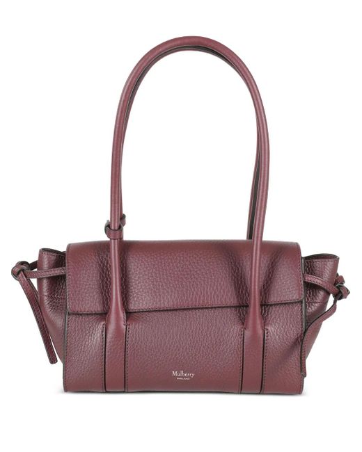 Mulberry Purple Leather Shoulder Bag