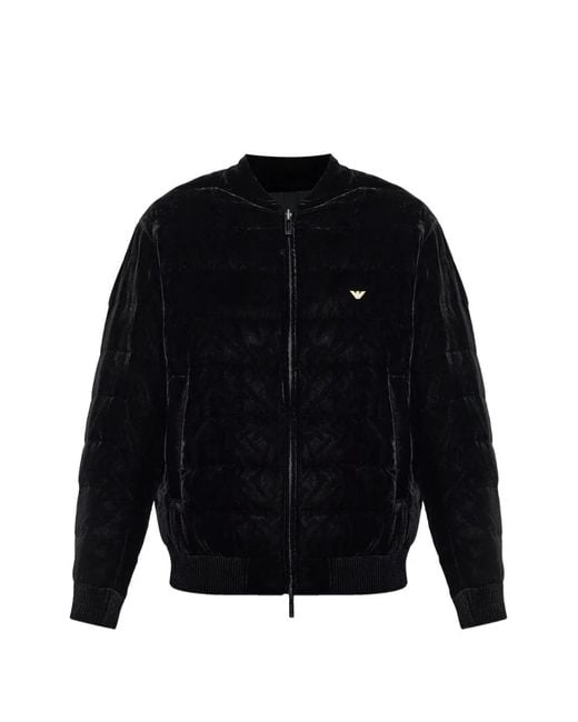 Emporio Armani メンズ ブルー リバーシブル ボンバージャケットの通販