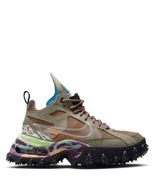 NIKE X OFF-WHITE Multicolor Air Terra Forma Archaeo Brown Sneakers