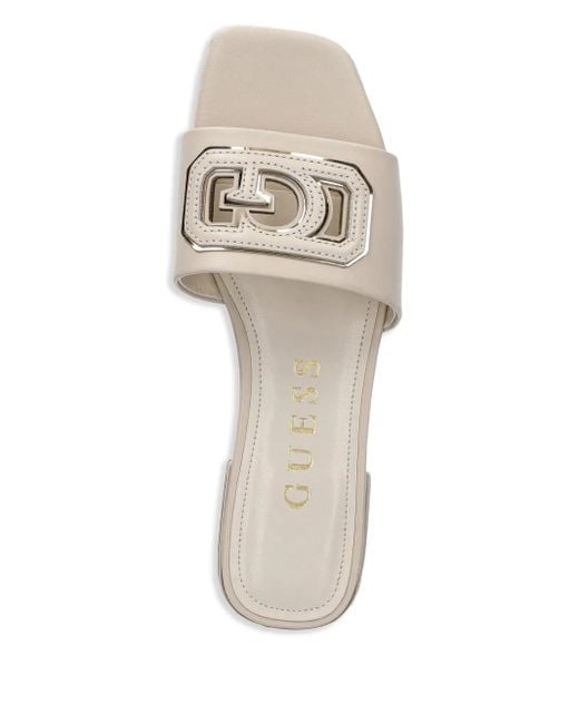 Guess White Tarisha Slides