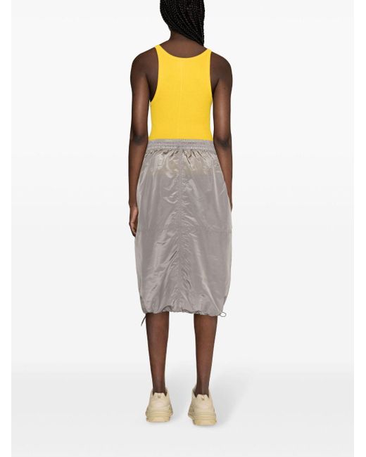 DIESEL Gray O-windy Midi Skirt
