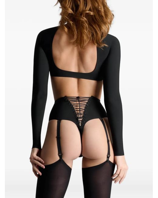 Maison Close Black Nuit Infinie High-Waisted Briefs