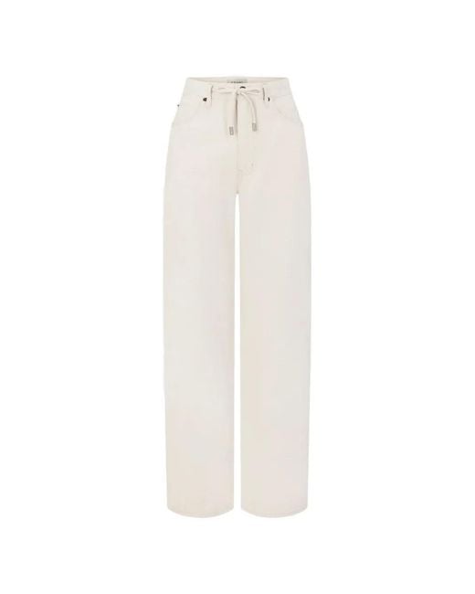 FRAME White Off Duty Drawstring Jeans