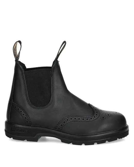 Blundstone Black Brogue Chelsea Boots