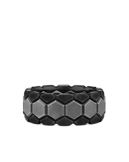David Yurman Gray Hex Stack Ring for men