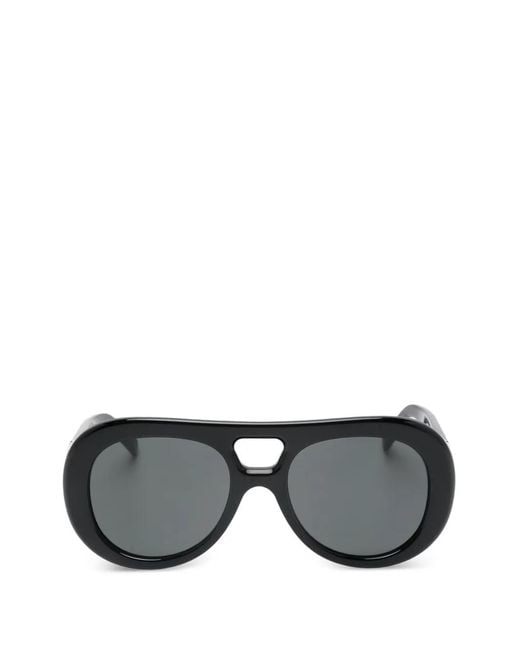 Givenchy Black Oval-Frame Sunglasses