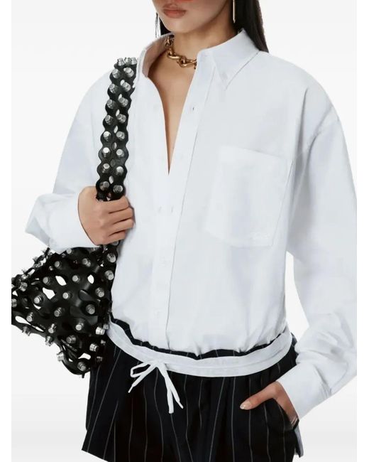 Alexander Wang White Oversized Boyfriend Shirt