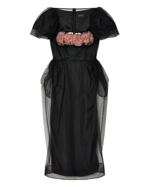 Simone Rocha Black Layered Dress