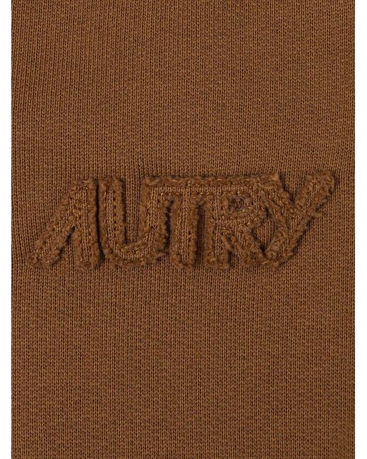 Autry Brown Embroidered Drawstring Pants