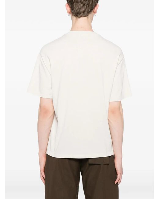 Melt White Cotton Printed T-Shirt for men