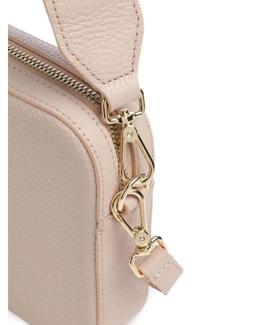 Coccinelle White Tebe Leather Shoulder Bag