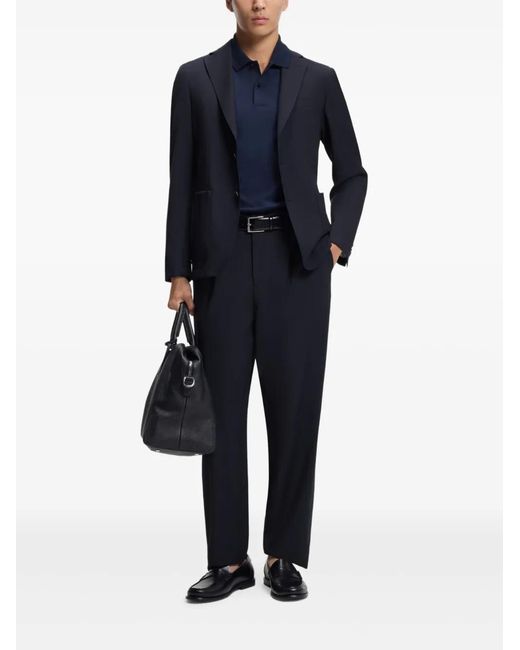Boss Blue Hanry Buttoned Blazer for men