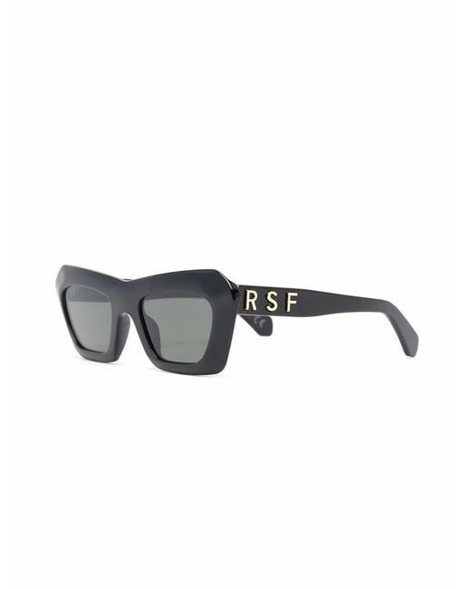 Retrosuperfuture Black Zenya Geometric-Frame Sunglasses