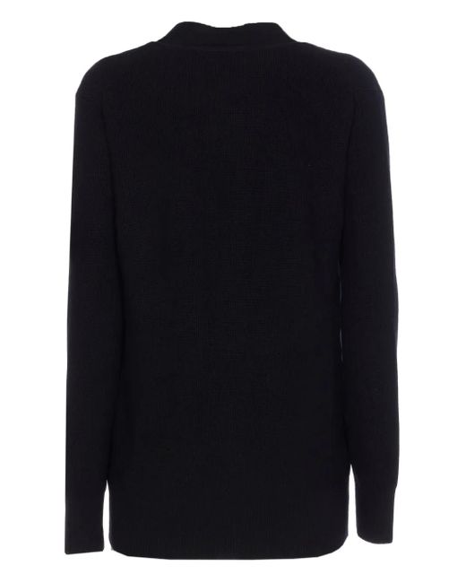 Sacai Black Button-Down Cardigan